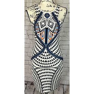 Jay Boutique Woman’s Aztec Print BodyCon Mini Dress (Size S)